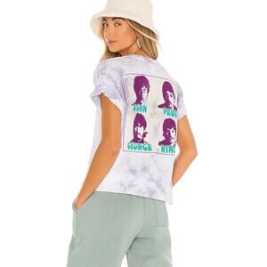 Junk Food The Beatles Graphic Band Tee XS New Purple Tie Dye I Am The Walrus